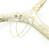 Rose Gold Bow Hoops in 14K Rose Gold Fill - Minimalist Lightweight Earrings