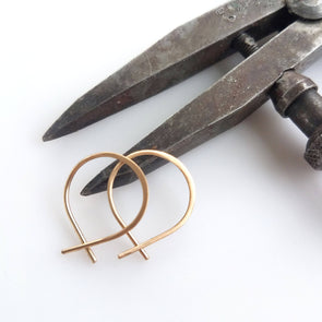 Super Tiny Perfect Hoops in 14K Gold Fill - Queens Metal