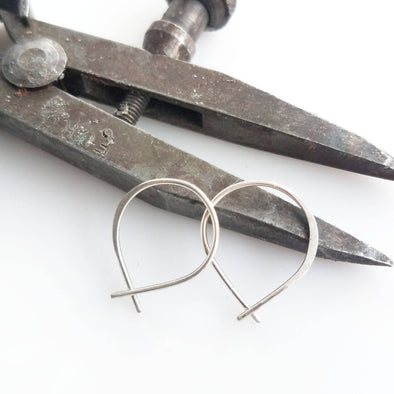 Super Tiny Perfect Hoops in Sterling Silver - Queens Metal